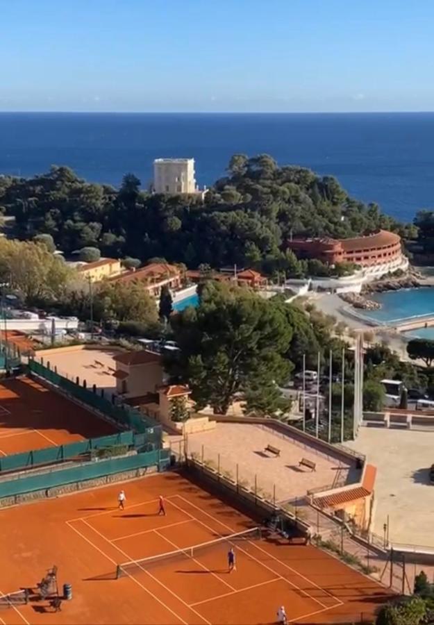 Fabulous !!Apartment A Front Of Legendary Monte Carlo Beach And Tennis Club ! Roquebrune-Cap-Martin Exterior foto
